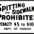 Magnet - Spitting on Sidewalks Prohibited